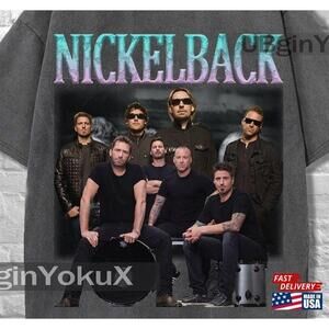 Nickleback Band Washed Shirt Tshirt Unisex